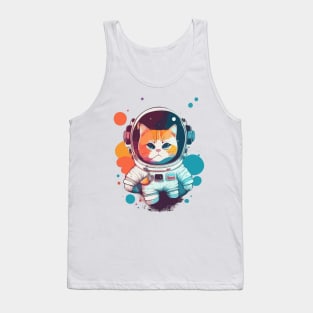 Space Cat Adventures Beyond the Stars Tank Top